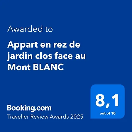 En Rez De Jardin Clos Face Au Mont Blanc Apartmán Combloux